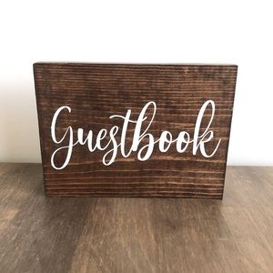 Guestbook sign for wedding - hand crafted!
